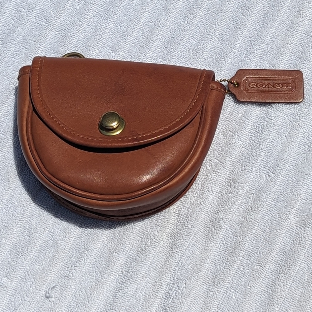 COACH Vintage Mini belt bag Fanny Pack Crossbody Glove Tanned Leather 9826 Tan